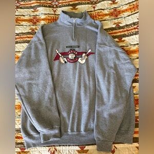 Jerzees NuBlend Gray Zip-Up Sweatshirt